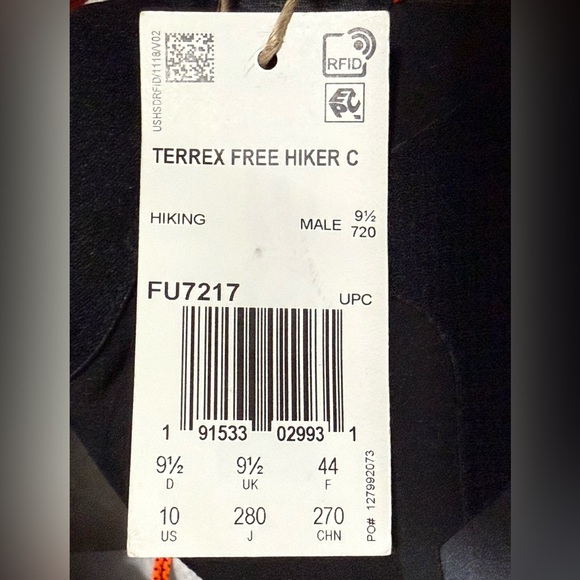 Adidas Terrex Free Hiker Cold.RDY Hiking Boots / US 10 - Picture 10 of 10